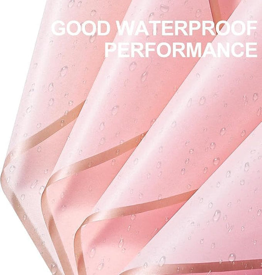 Korean Style Waterproof Pink Bouquet Wrapping Paper (58cm x 58cm, 60 Microns)
