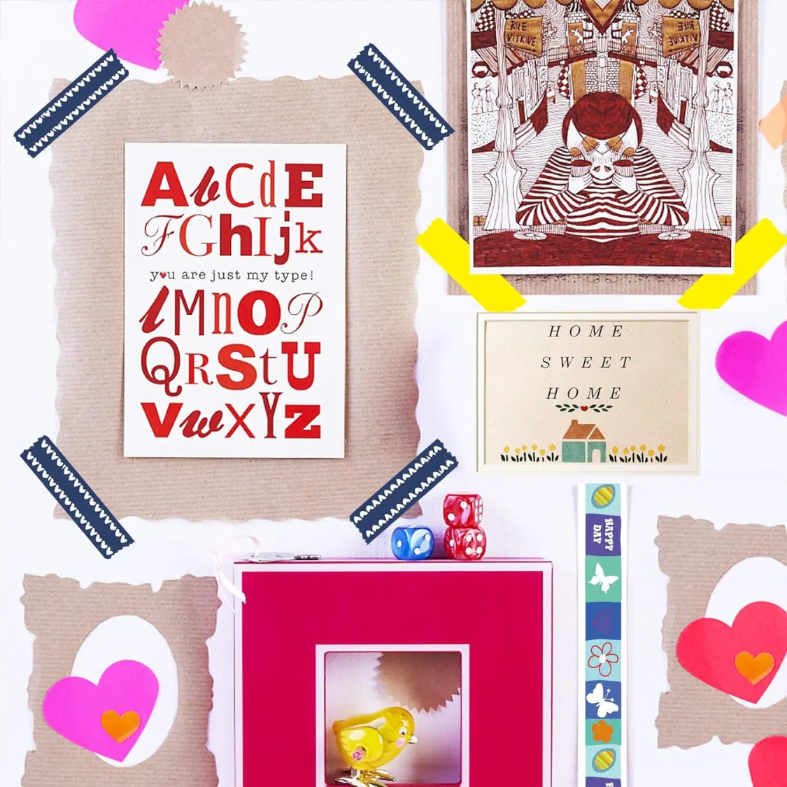 Colorful Designer Washi Tape Collection for DIY Art and Gift Wrapping