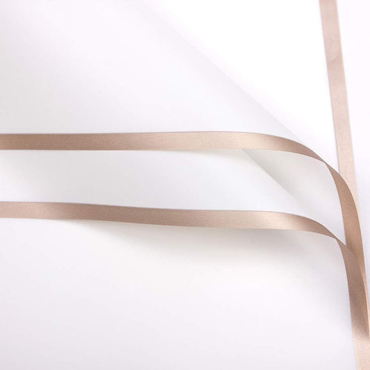 Korean Style Waterproof White Bouquet Wrapping Paper (58cm x 58cm, 60 Microns)