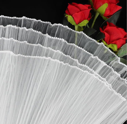 White Floral Mesh Roll – 149 Inches | Gift Wrapping Net for Flower Bouquets, DIY Craft & Party Decoration