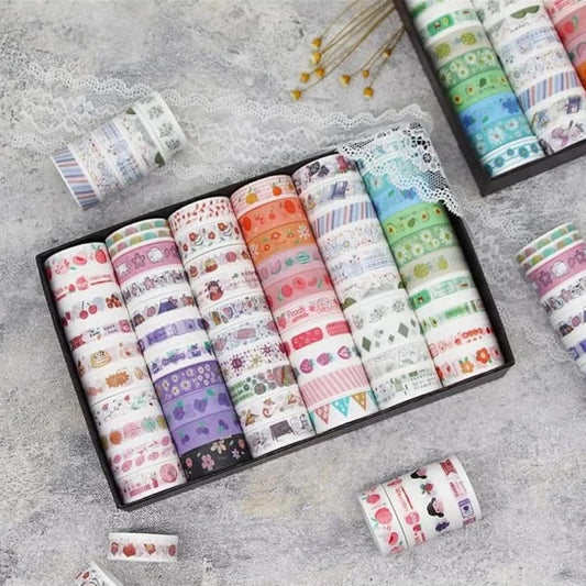 Colorful Designer Washi Tape Collection for DIY Art and Gift Wrapping