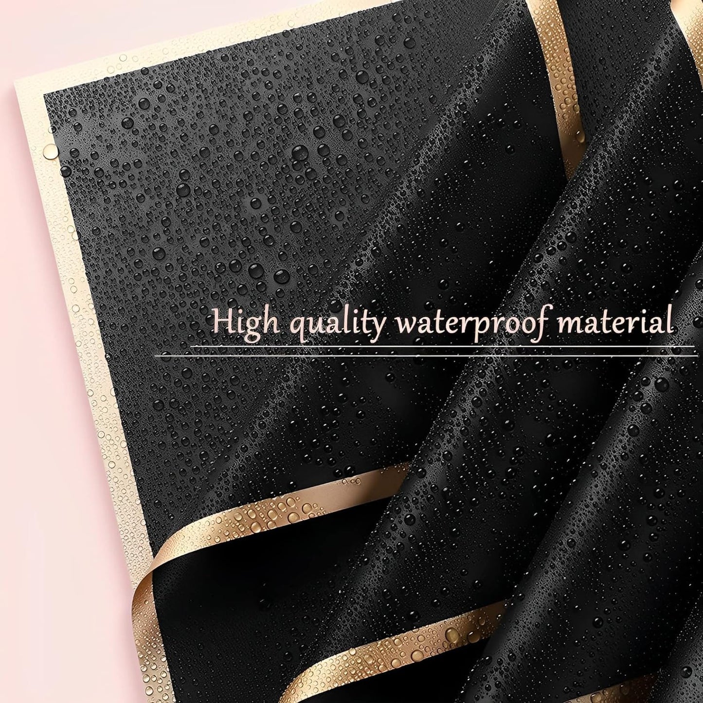 Korean Style Waterproof Black Bouquet Wrapping Paper (58cm x 58cm, 60 Microns)