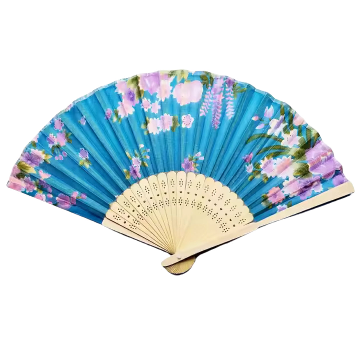 Pack of 2 Premium Japanese Folding Wooden Handheld Fan – Elegant, Portable & Lightweight Fan for Weddings, Events & Daily Use