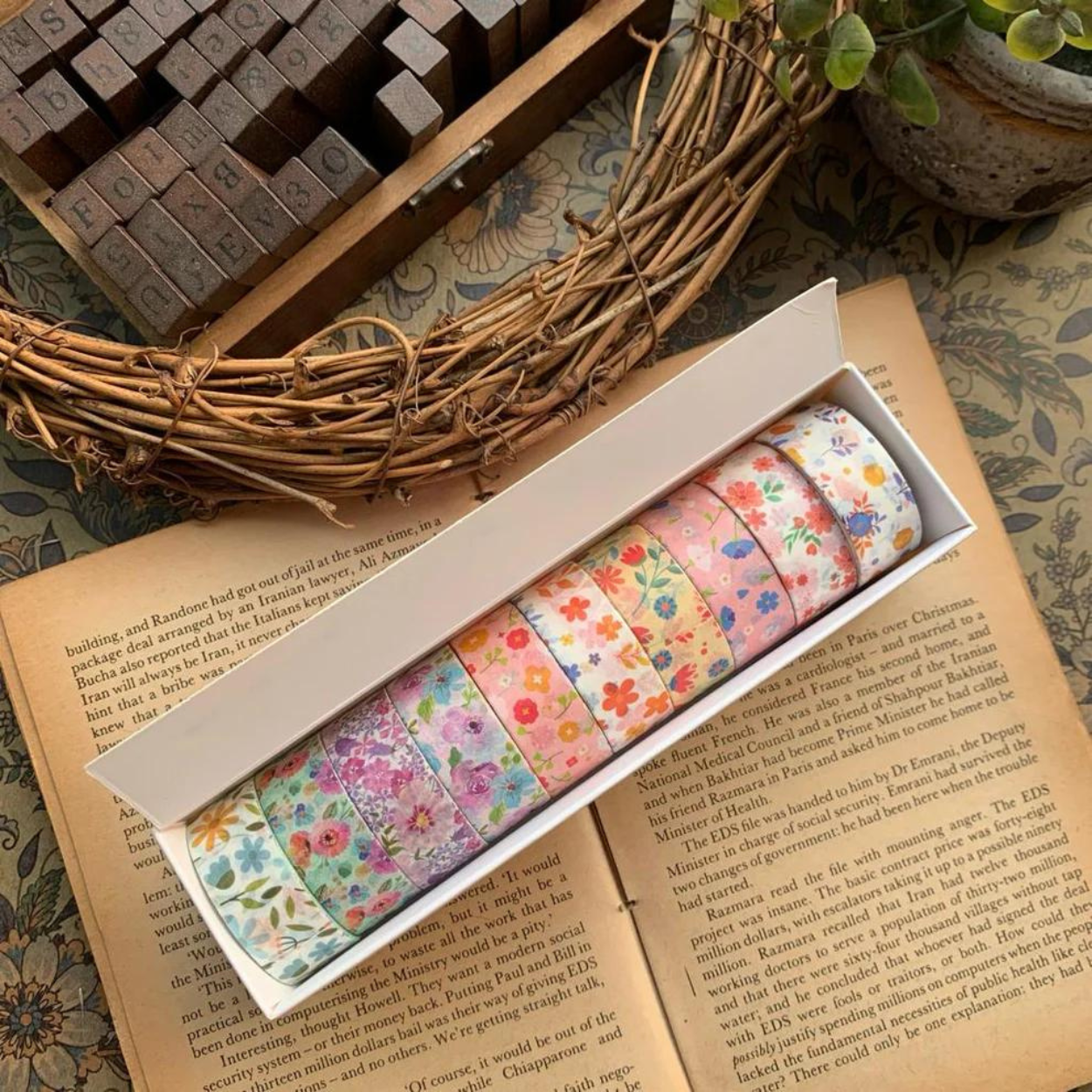 Pastel Dream Washi Tape – 10 Rolls